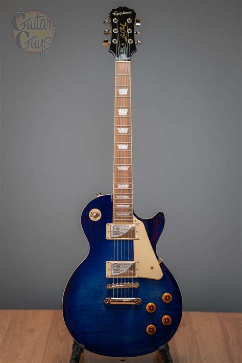 epiphone les paul pro top plus|epiphone les paul translucent blue.